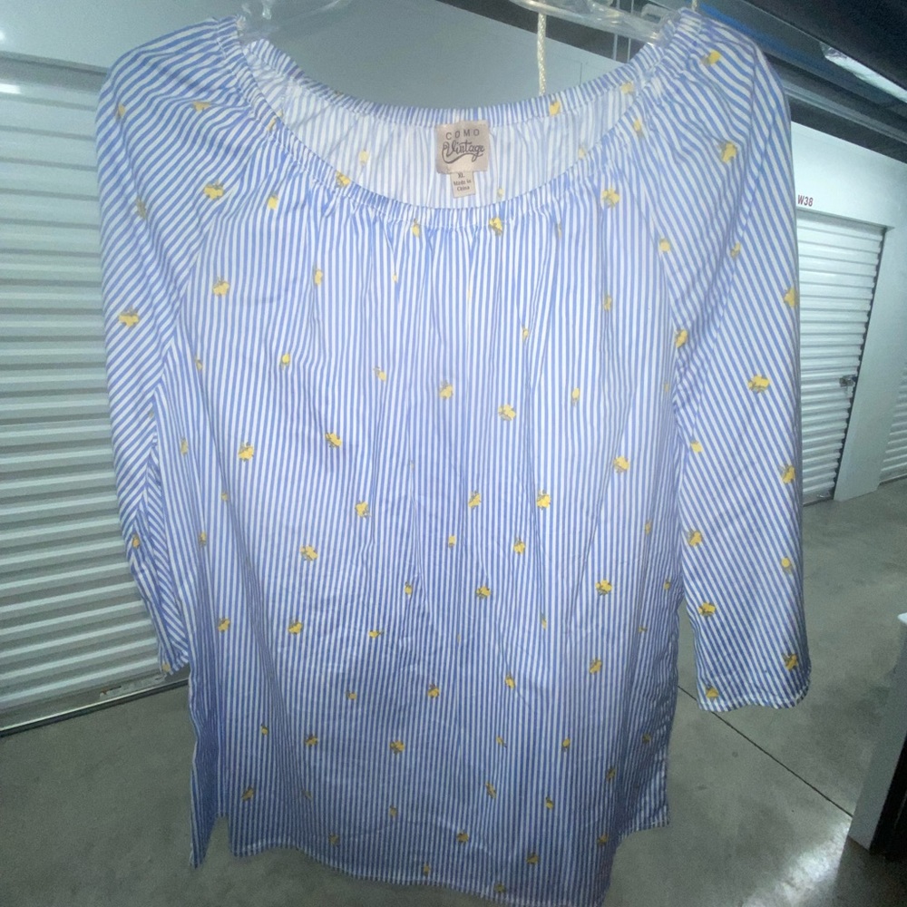 Como Vintage striped blouse
